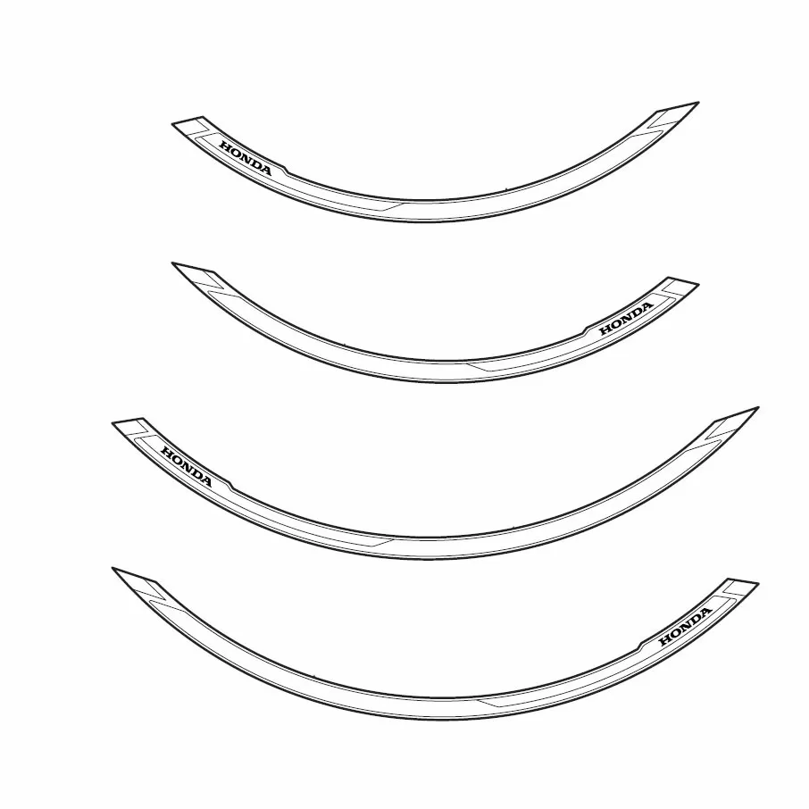 Honda Kit Wheel Stripe *Nha30M* (Standard)