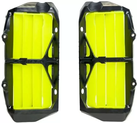 Rtech Oversize Radiator Louvres KTM/HSQ Neon Yellow