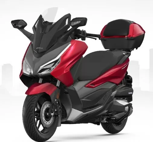 Honda 35L Top Case and Rear Rack Pearl Siena Red