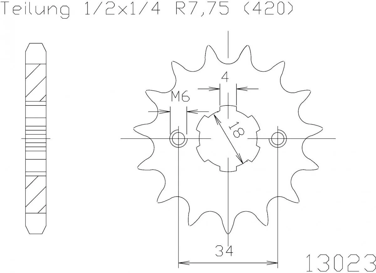 Esjot Sprocket Front 19T - 420