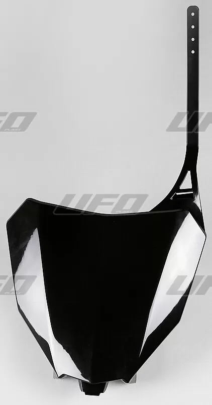 UFO Front Number Plate Black Honda CRF250 18 / 450R-RX 17-18