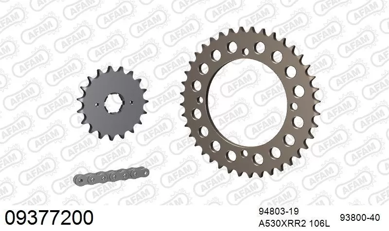AFAM Chainset - Aluminium