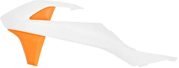 Rtech Radiator Scoops SX 50 White/KTM Orange