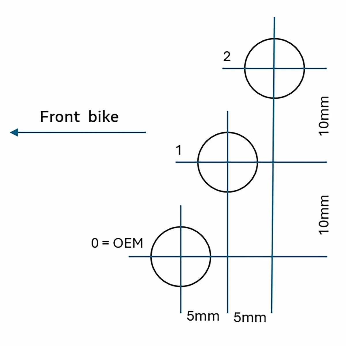 Adjuster Rider Footpeg Set. Strada V21a