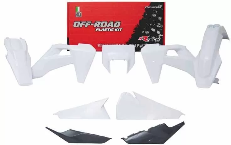 Rtech Plastics Kit 6-piece White/Grey OE Husqvarna TE/FE