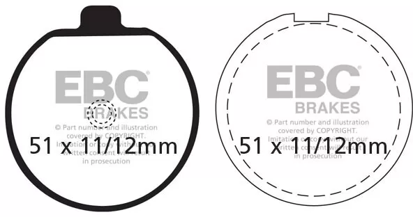 EBC Organic Brake Pads FA035