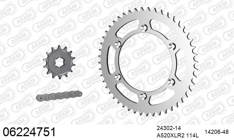 AFAM Chainset - Steel