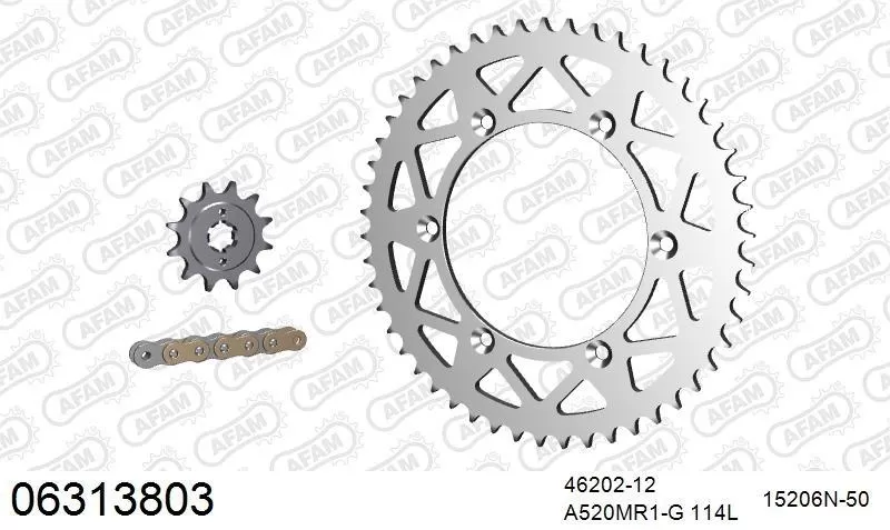 AFAM Chainset - Aluminium