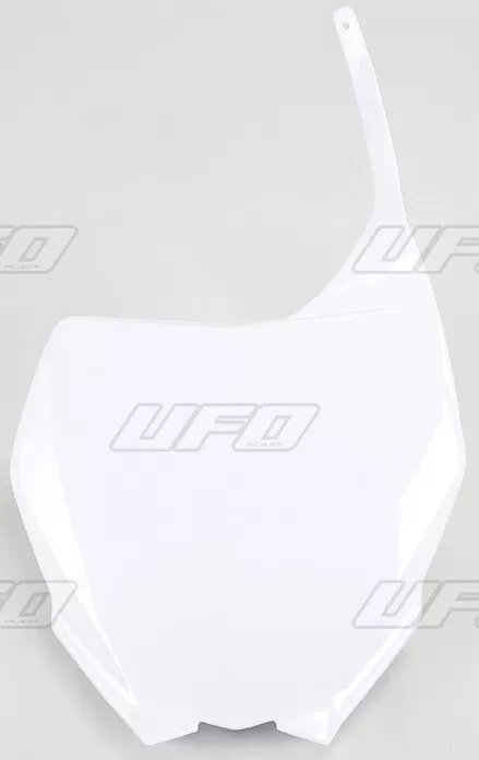 UFO Front Number Plate Yamaha YZ/YZF White