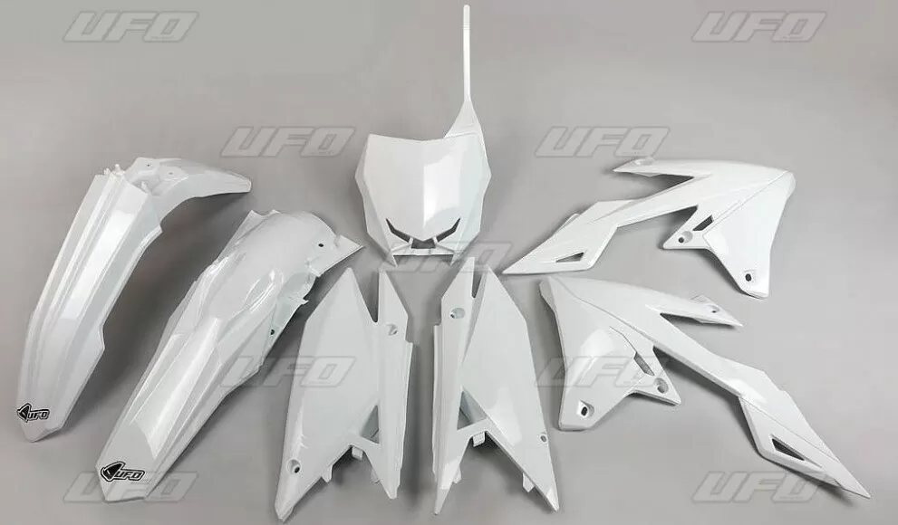 UFO Plastic Kit White for Suzuki RMZ450 '18-'25