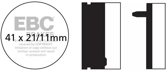 EBC Organic Brake Pads FA040