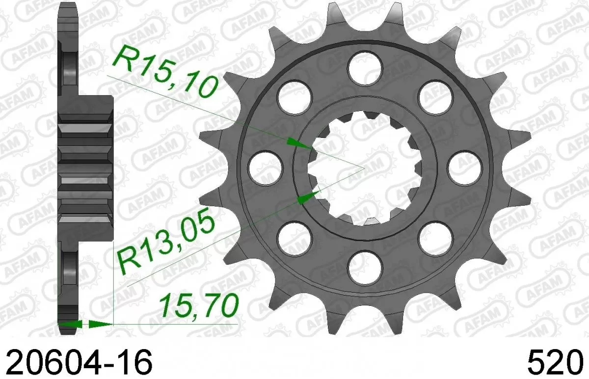 AFAM Sprocket Front 16T - 520