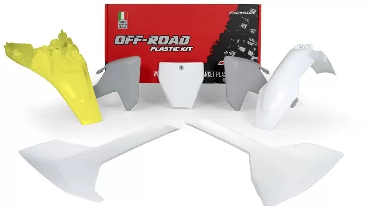 Rtech Plastic Kit 5 PCS White/Grey/Lemon Yellow TC 85