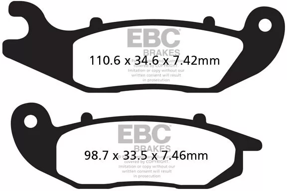 EBC Organic Brake Pads FA465TT