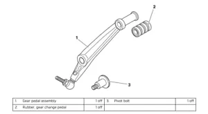 Triumph Shift Assist Fitting Kit Forward Footpegs