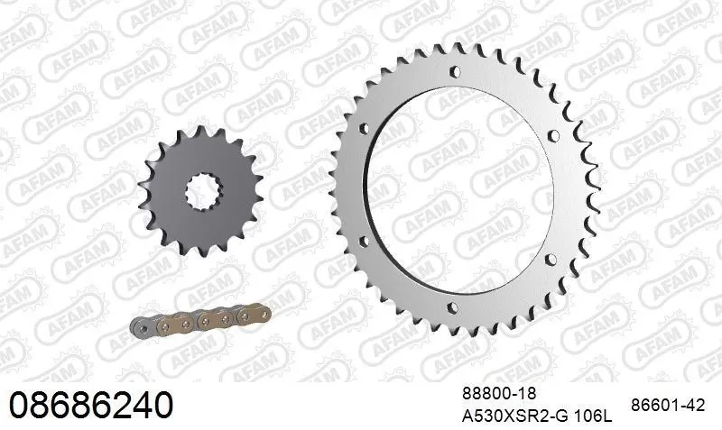 AFAM Chainset - Steel