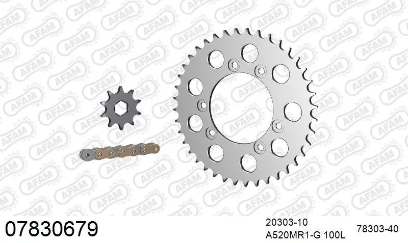 AFAM Chainset - Aluminium