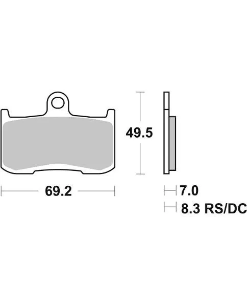 782H.HS BRAKE PADS SINTER