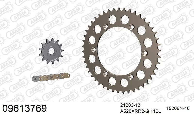 AFAM Chainset - Aluminium Racing