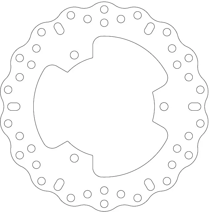 EBC Solid Wave Brake Disc MD2123C