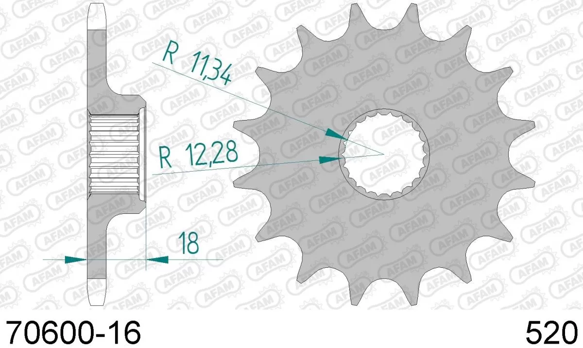 AFAM Sprocket Front 16T - 520