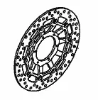 Honda DISK COMP., R. FR. BRAKE 45120MJCA01