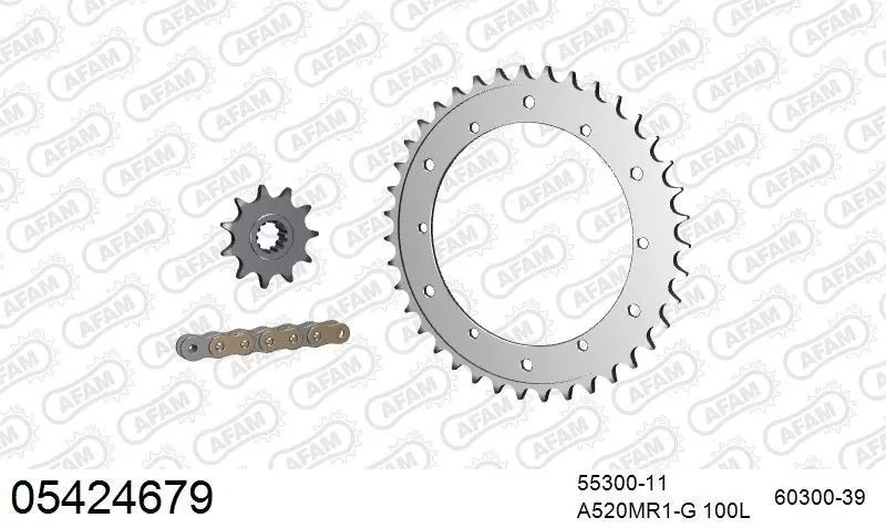 AFAM Chainset - Aluminium