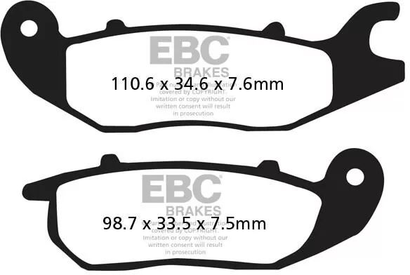 EBC Organic Brake Pads FA375