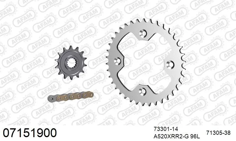 AFAM Chainset - Steel