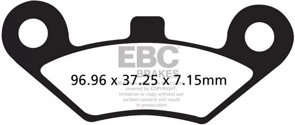 EBC Organic Brake Pads FA453TT