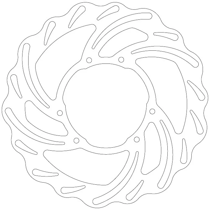 EBC MX OE Replacement Contoured Brake Disc MD6389C