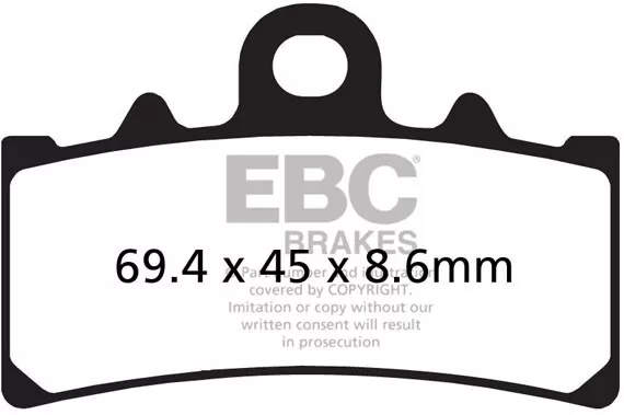 EBC Organic Brake Pads FA606