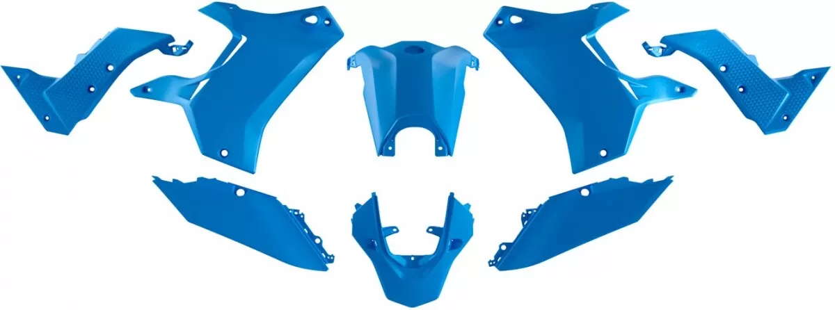 Rtech Plastic Kit w/o Front Fender Gaul Blue Yamaha Tenere 700