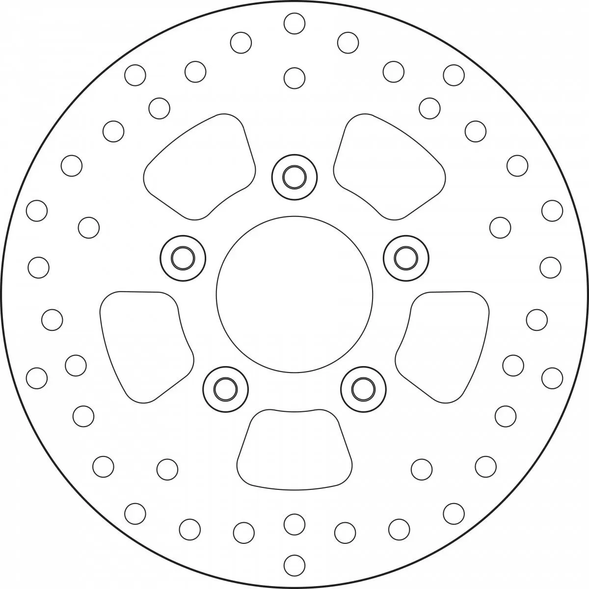 Brembo Brake Disc 68B407J4 226X4