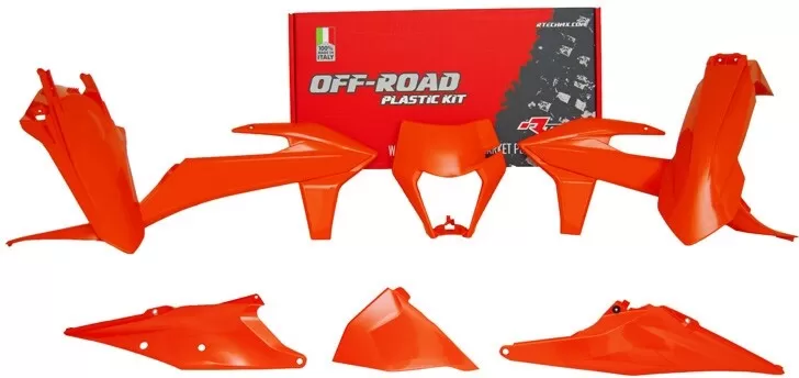 Rtech Plastic Kit 6-Piece Neon Orange KTM EXC/EXC-F