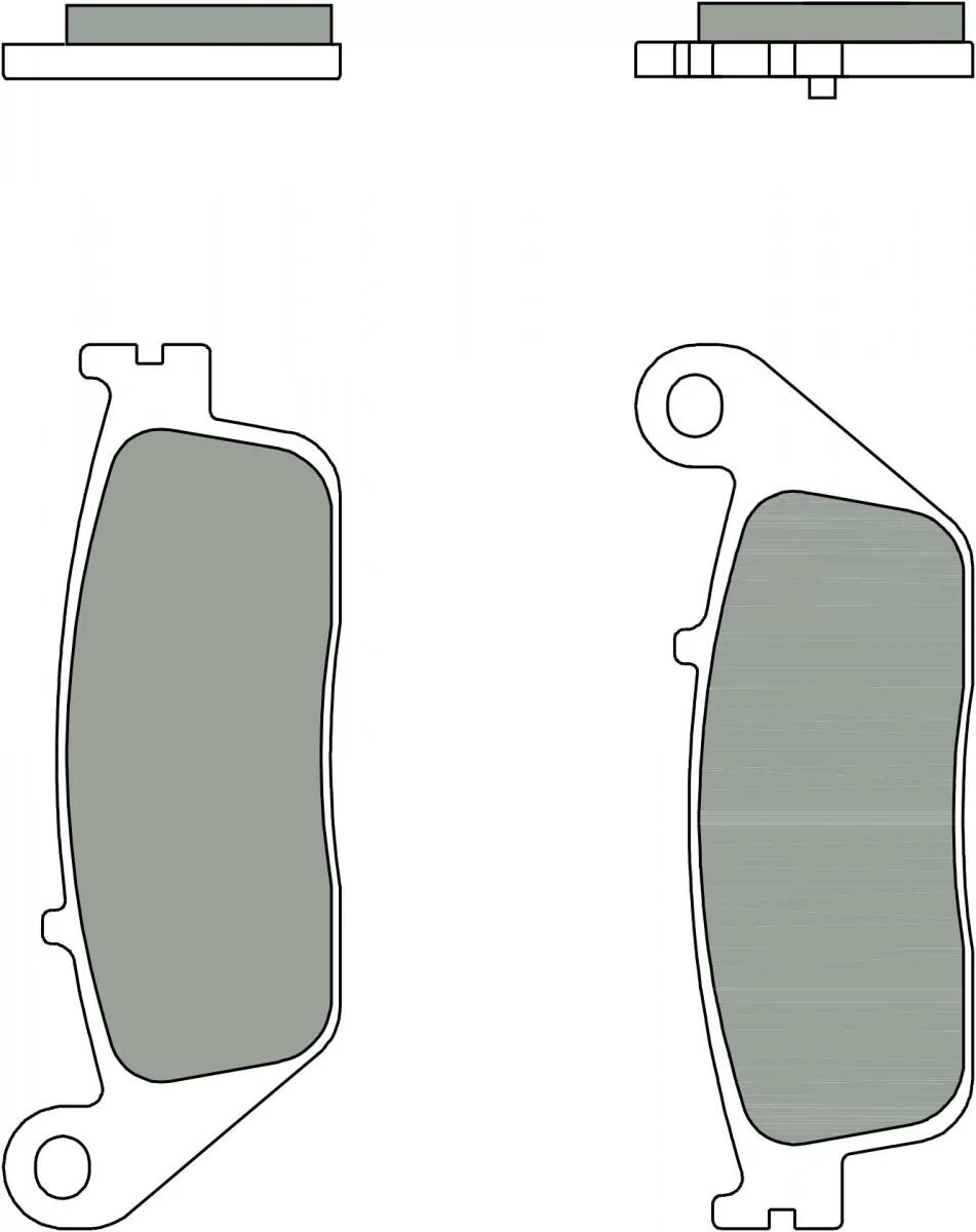 Brembo 07098CC Brake Pads Organic Scooter 