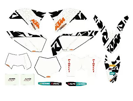 KTM White Racing GRAPHICS Kit 77308190700