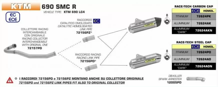 Arrow Exhaust Bend 72157PD