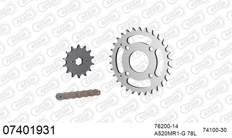 AFAM Chainset - Steel