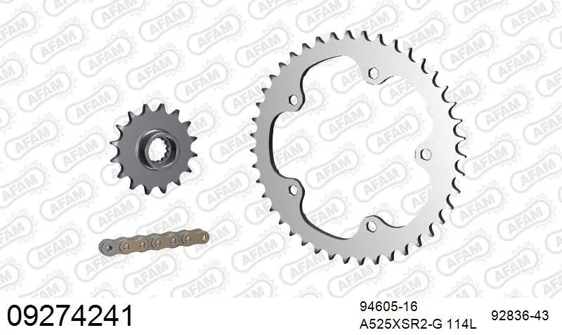 AFAM Chainset - Steel