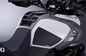 Suzuki Tank Protection - Black With Logo V-Strom DL 1000/XT