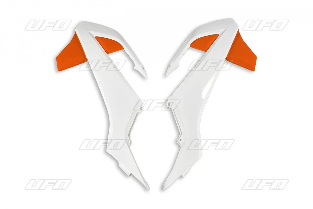 UFO Radiator Covers KTM 65 White / Orange