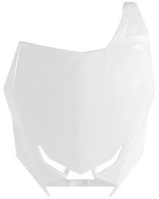 Rtech Front Number Plate Suzuki White RMZ 450 2018