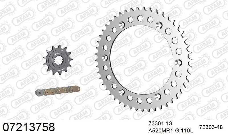 AFAM Chainset - Aluminium