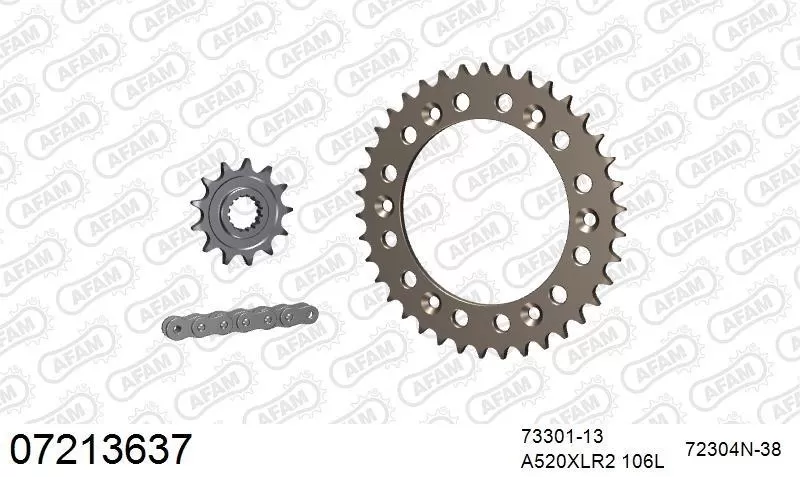 AFAM Chainset - Aluminium