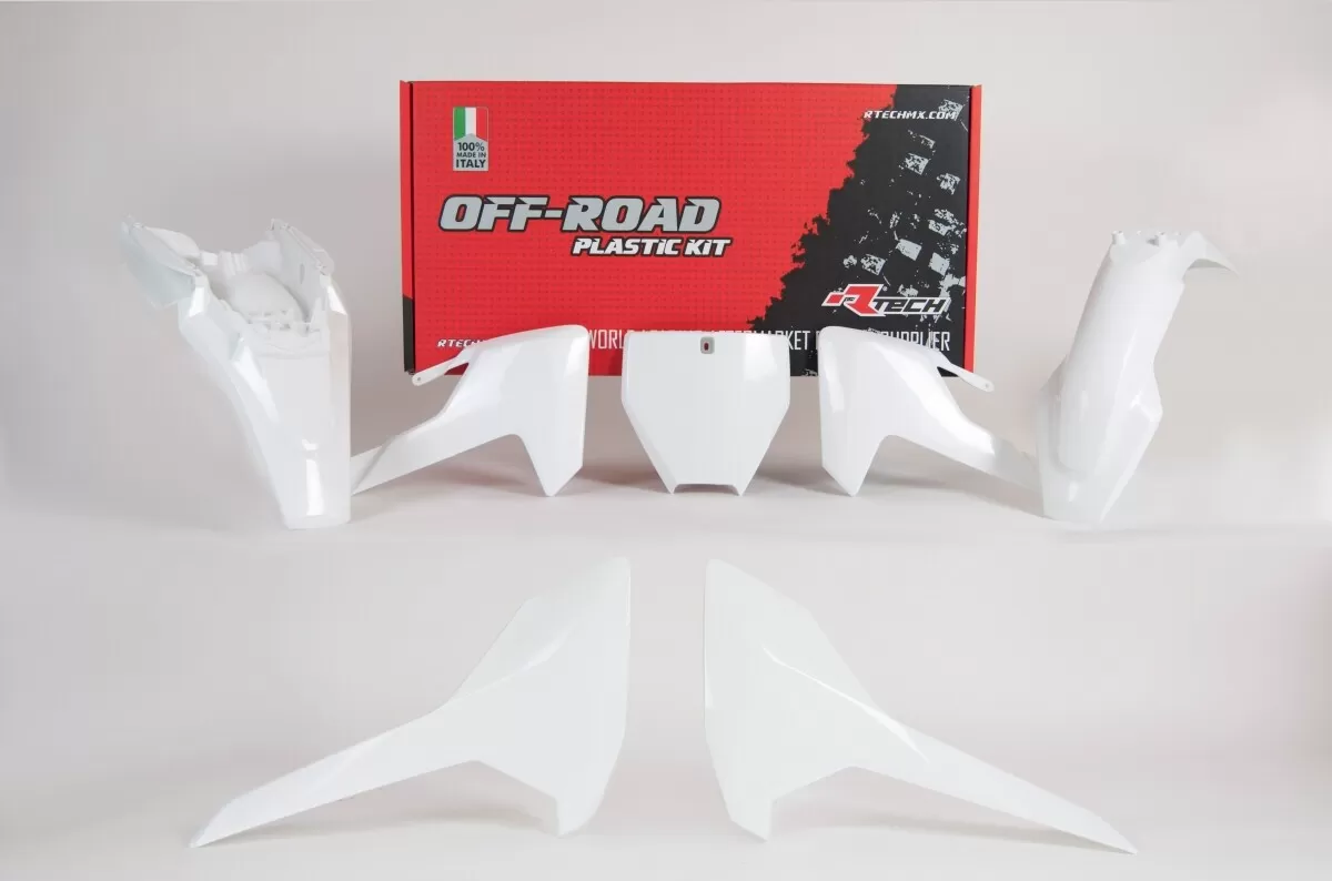 Rtech 5-piece Plastics Kit Husqvarna TC 65 White