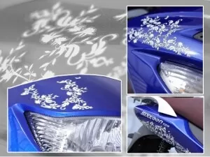 Suzuki Sticker Set 'Flower' Sixteen 150 (08-13)