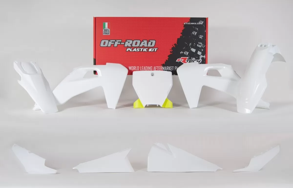 Rtech Plastics Kit 6-Piece White Husqvarna TC/FC