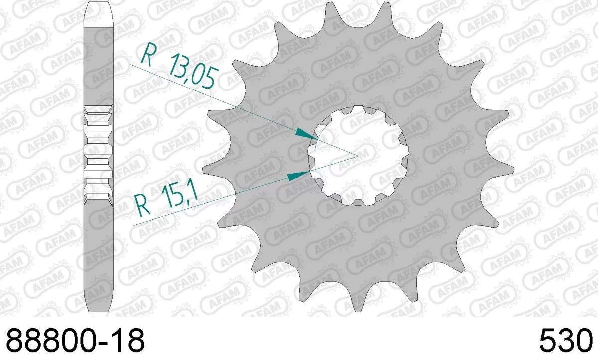AFAM Sprocket Front 18T - 530