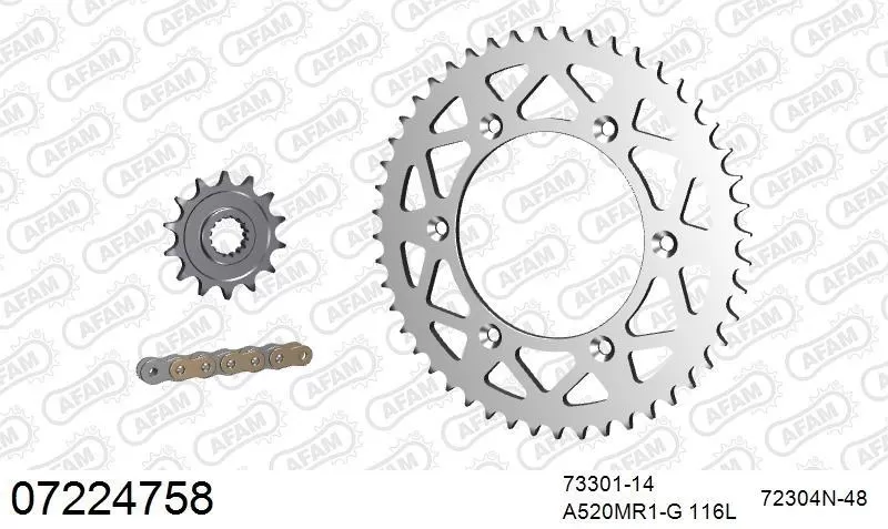AFAM Chainset - Aluminium